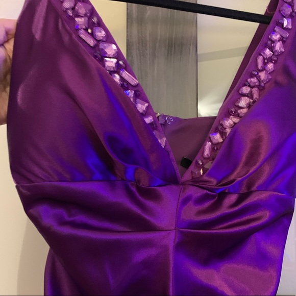 NWT Ruched purple dress size 4 - Picture 2 of 4